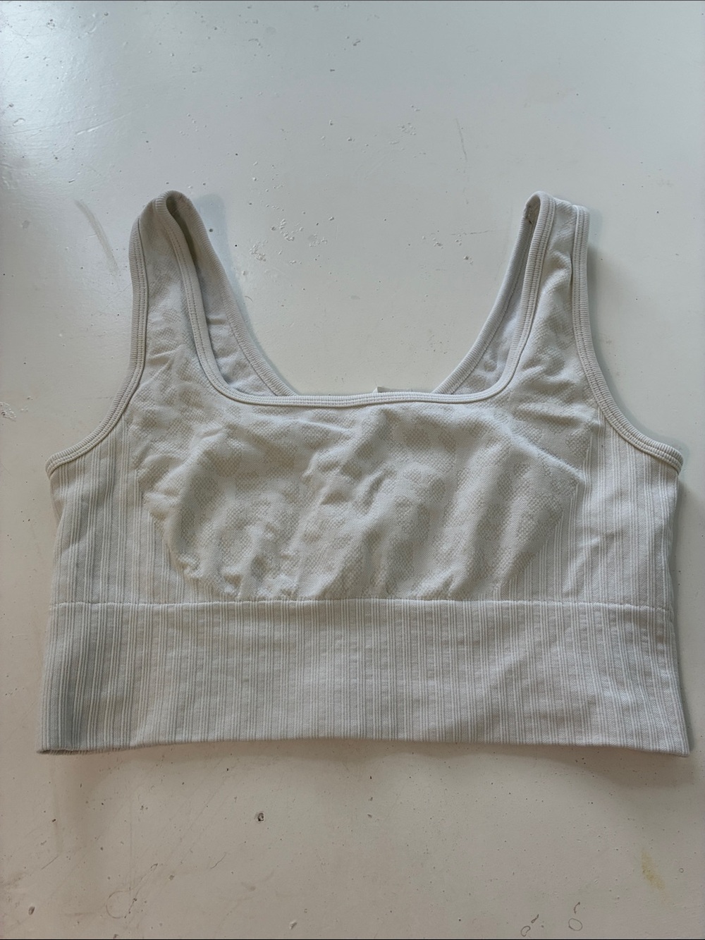 90 Degrees by Reflex Medium White Animal Print Sports Bra